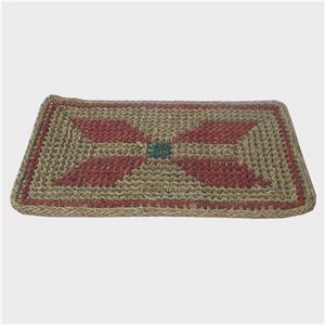 Manufacture Nice Design Straw Carpet Seagrass Rug Wholesale High Quality Handicraft Handmade <b>Door</b> <b>Mats</b> From Viet Nam - Product Image 1