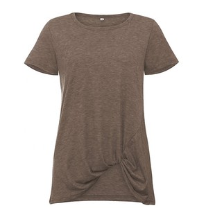 Camisetas Ecológicas para Mujer al por Mayor con Parches de Logotipo Personalizados, Botones y Borlas - Diseños OEM - Product Image 2