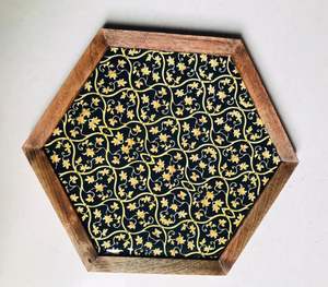 Ensembles de plateau de service en MDF polyvalent en émail pour la maison, hôtel, restaurant, événements de mariage, fêtes, plateau de service utilisé - Product Image 3