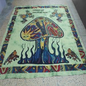 ผ้าปูเตียงผ้าฝ้ายพิมพ์ลายเห็ดขนาดควีนไซส์/พรมแขวนผนัง - Product Image 3