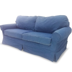 Sofá de Mezclilla Premium para Sala de Estar Moderna, Sofá de Diseño Tapizado en Mezclilla, Muebles Contemporáneos para el Hogar, Elegante y Cómodo - Product Image 1