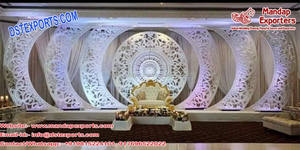 Modernos Marcos Decorativos Estilo C para Bodas, Marcos Estilo C para Bodas Indias, Decoración de Marcos de Fibra Plateada para Bodas, Decoración para Eventos en EE. UU. - Product Image 4