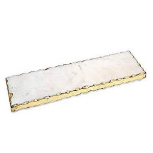 Bandeja Giratoria Redonda de Mármol con Cuentas Doradas Lazy Suzy - Product Image 5