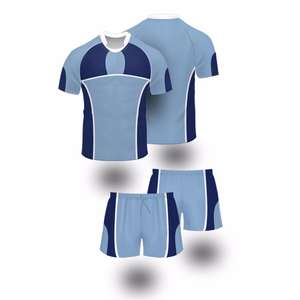 Ensemble d'uniformes en jersey et short de rugby respirant Équipement de sport à sublimation - Product Image 1