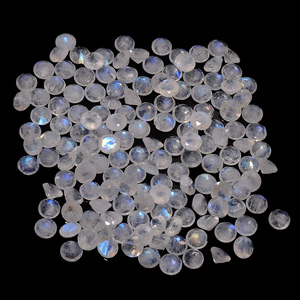 Baguette Shape Faceted Cutting Natural White <b>Rainbow</b> Moonstone Amazing Mix Size Rich Loose Gemstone for Jewelry Making - Product Image 1