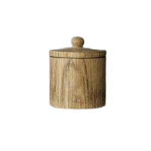 Boîte à épices en bois de forme ronde Boîte à épices avec ustensiles de cuisine de qualité supérieure Boîte à sel et poivre - Product Image 4