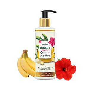 Indian Supplier Best Indalo Hibiscus Banana Hair Shampoo for All Types of Hair Best Selling Products