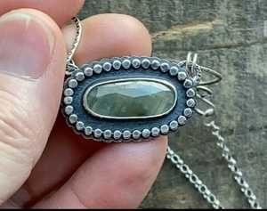 2025 New Latest Natural <b>Labradorite</b> Gemstone <b>Pendant</b> 925 Solid Sterling Silver <b>Pendant</b> Statement jewelry OEM ODM Supplier - Product Image 1