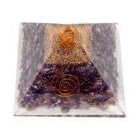 Großhandel Jilaniagate Amethyst Orgonit-Pyramide Natürlicher Edelstein Kristall Orgonit-Anhänger für Heimdekoration Jetzt Kaufen
