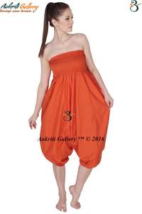 กางเกงขายาวผ้าฝ้ายสตรี,กางเกงขายาวผ้าฝ้ายพิมพ์ลายแบบหลายสี - Product Image 3