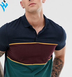 เสื้อโปโลแฟชั่นลายทางทรงสลิมฟิต,ใหม่ผ้าฝ้ายกัน Pilling Pima ดีไซน์ตามสั่งสำหรับฤดูร้อน - Product Image 4