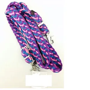 custom made colorful horse riding rein for horse ranches and equestrian supply stores