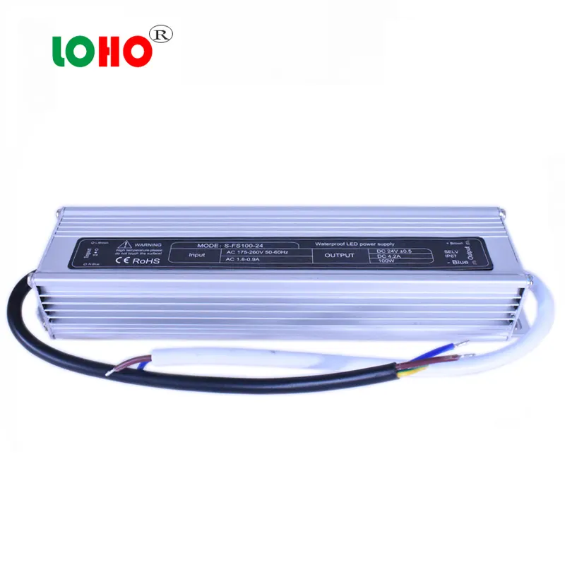 Mini serie IP67 Entrada 220V/110V Salida de CA 24V12V 100W fuente de alimentación impermeable LED 100W Fuente de alimentación del controlador LED