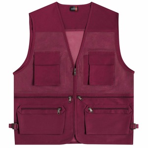 Chalecos Skeet a prueba de viento de malla ligera de colores sólidos de alta calidad para adultos - Product Image 1