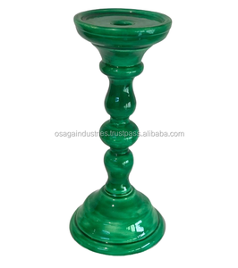 LATEST DESIGN METAL WHITE CANDLE HOLDER TAPER DESIGN IRON CANDLE STAND HOME DECOR TABLE LANTERN HOLDER CANDLE <b>PILLAR</b> - Product Image 5