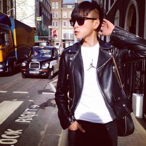 New Stylish Fashion Custom Genuine Leather Stand Collar Motorcycle Slim Fit <b>Waterproof</b> Zipper Winter Jackets - Product Image 4