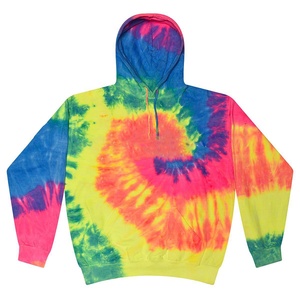 Sweat à capuche Tie-Dye XL unisexe 100% coton molletonné personnalisé vente en gros grande taille thermique Streetwear Designer brodé hommes hiver - Product Image 5