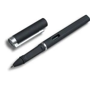 Vente en gros de stylo gel promotionnel pour bureau et école fournisseur, stylo neutre, stylo gel de silice en plastique noir