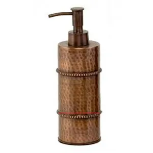Dispensadores de jabón líquido antiquí de cobre, hechos a mano, martillado, precio barato