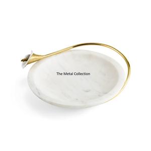 Cuenco de servicio de mármol para el hogar, tazón de frutas de tamaño personalizado para Hotel y restaurante, plato para servir ensaladas y cuencos de platina - Product Image 3