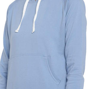 Hot Selling Pullover Ladies <b>Hoody</b> with Side Pockets Drawstring /sky <b>Blue</b> Color Full Sleeve <b>Hoody</b> - Product Image 3