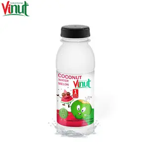 251ml VINUT Plastic Bottle Coconut water with Watermelon OEM Customize Private label Beverage Wholesalers 100% Nature Glucose