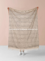 Christmas Decor Wholesale African Mud Cloth 100% Cotton Handmade Block Printed Sofa Couch Table Runner Handloom Woven Plain