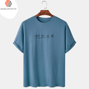 Camiseta de Hombre de la Mejor Calidad OEM, 100% Algodón, 220 g/m², Impresión de Logotipo Personalizado de Alta Calidad, Camiseta de Algodón Grueso - Product Image 3