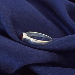 แหวนโกเมนสีแดงคุณภาพสูงแบบดั้งเดิมของอินเดียแหวนเงินแท้925แข็งเครื่องประดับชั้นดีสำหรับนักออกแบบของผู้หญิง - Product Image 3