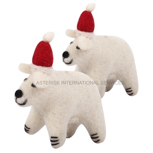 ตุ๊กตาผ้ากำมะหยี่ขน100% สำหรับประดับตกแต่งของขวัญคริสต์มาสแบบปรับแต่งได้ของขวัญคริสต์มาสขนสัตว์น่ารัก - Product Image 3