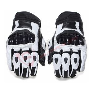 Personalizado Negro-Color Mejor Venta Calidad Moto Carreras Cuero Motocicleta Dedo Completo Transpirable Protector-Guantes Deportivos - Product Image 4