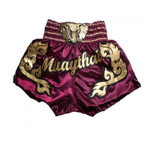 Pantalones cortos tailandeses de secado rápido más vendidos, Unisex, logotipo personalizado, colores, ropa de artes marciales, ropa deportiva, diseño de poliéster, entrenamiento de MMA, OEM - Product Image 1