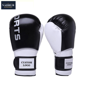Pakistan Manufacturer Custom Leather Boxing Gloves Hook Loop Closure <b>Glitter</b> Print Custom Logo Unisex Custom Packaging Boxing - Product Image 4