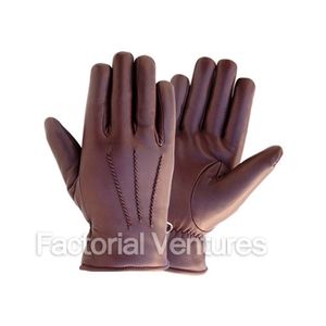 ถุงมือหนังแท้ลายทางสีดำบุขนสัตว์สำหรับผู้ชาย เป็นมิตรกับสิ่งแวดล้อม ระบายอากาศได้ดี ใช้ได้ทุกฤดู เหมาะสำหรับกิจกรรมกลางแจ้ง ลำลอง ใส่สบาย ใช้ในงานปาร์ตี้ - Product Image 2