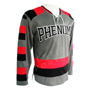 Jersey blanco del hockey sobre hielo de los hombres del nuevo diseño al por mayor Jersey en blanco personalizado de la práctica del equipo - Product Image 6