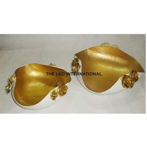 ชามตกแต่งลายดอกไม้ใบไม้คลาสสิกหลากสีเคลือบเงา  ทำจากอะลูมิเนียมคุณภาพเยี่ยม - Product Image 4