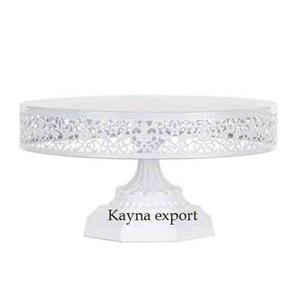 Présentoir à gâteau en métal pour décoration de mariage Fournisseur Nouveau design Présentoir à gâteau en métal plaqué laiton - Product Image 5