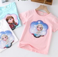 Offre Spéciale personnalisé doux 100 coton filles t-shirts t-shirts de haute qualité pour les enfants