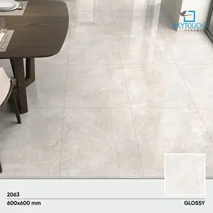 600x600 de lujo super Valor de baldosas de porcelana habitación moderno diseño interior blanco azulejos de cerámica para supermercado azulejo de piso