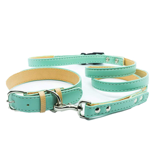2022 collier de chien en cuir souple de luxe avec fer gravé couleur Hit solide accessoires pour animaux de compagnie personnalisés rivet décoratif-fournisseur direct - Product Image 3