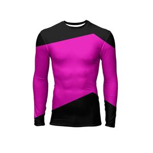 Rashguard à manches longues avec logo personnalisé, design tendance, matière polyester/nylon et impression par sublimation personnalisée - Product Image 1