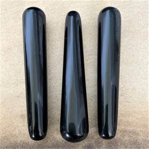 ไม้กายสิทธิ์คริสตัลออบซิเดียนเครื่องมือนวดแกะสลักขัดเงาเรียบสำหรับการรักษาความรัก - Product Image 4