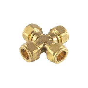 ตัวฟิตติ้งตัวผู้สี่ทิศทางทำจากทองเหลือง - Product Image 1