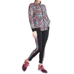 GAF, último diseño, ropa personalizada, chándal de dos piezas para mujer, chándal elegante informal con cremallera de alta calidad y etiqueta privada - Product Image 3