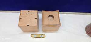 URNE LUMINEUSE À THÉ NATUREL EN BOIS NOUVEAU DESIGN PAR BRASSWORLD INDIA - Product Image 4