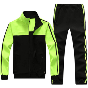 Mens <b>plain</b> <b>tracksuit</b> zip up track suit color fitness track suit - Product Image 1