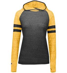 Alta calidad mujer 100% algodón Otoño Invierno sudadera gruesa con capucha de gran tamaño Crop Hoodie frente personalizado impreso de punto Suelto - Product Image 1