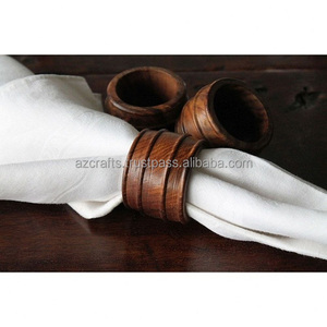 100% porte-anneau de serviette en bois personnalisable Table décorative stockée pour la maison hôtel mariage/fête taille personnalisable forme conception - Product Image 1