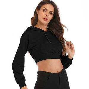 2021 Fall Custom Sweatshirt Suits Women <b>Clothing</b> Gym Jogger Sets Crop Top Hoodie Tracksuits 2 Piece Set Women - Product Image 5