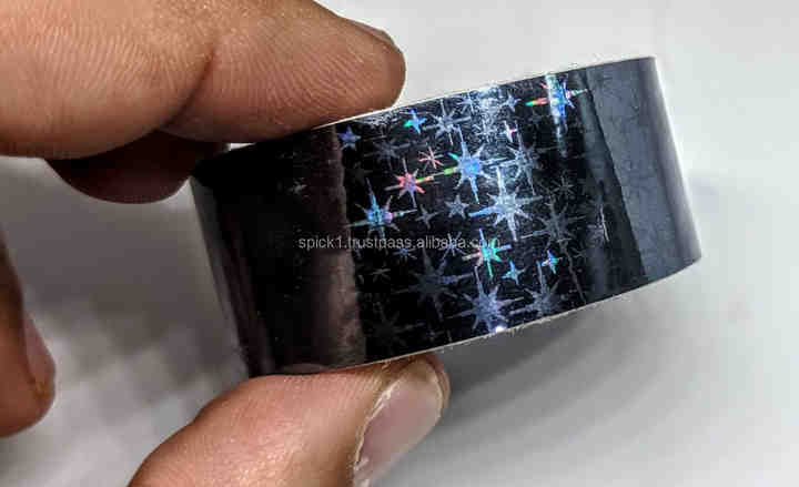 Water-ACTIVATED Holographic Mirror Tapes Pressure-Sensitive Acrylic ...